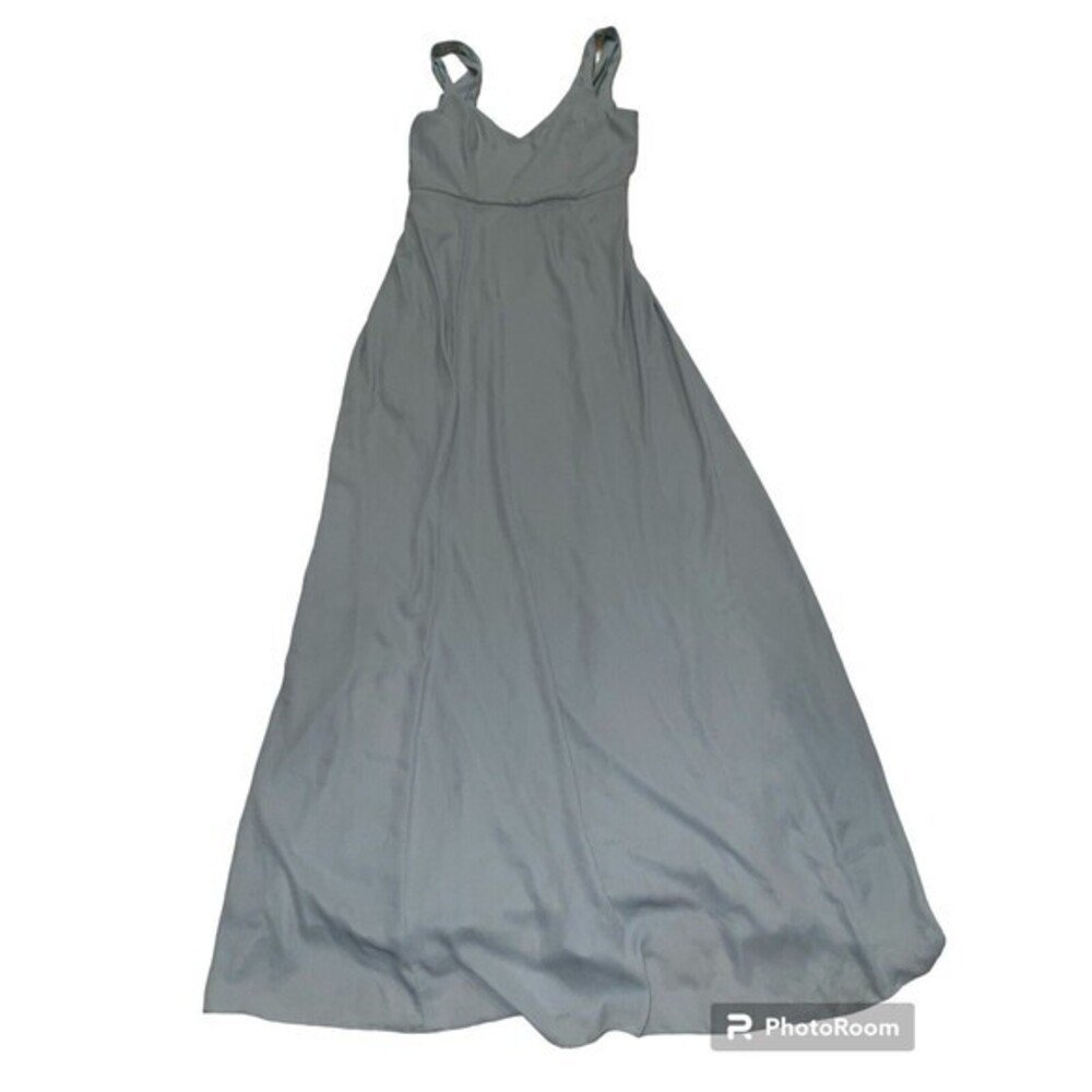 Show Me Your Mumu Size Medium Jenn Chiffon A-Line Gown Maxi Dress Womens Blue‎